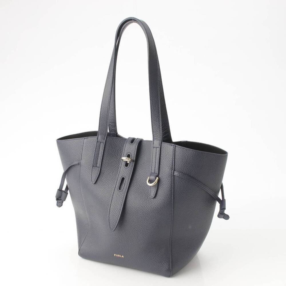 Furla Blue Navy Bag Leather TOTE